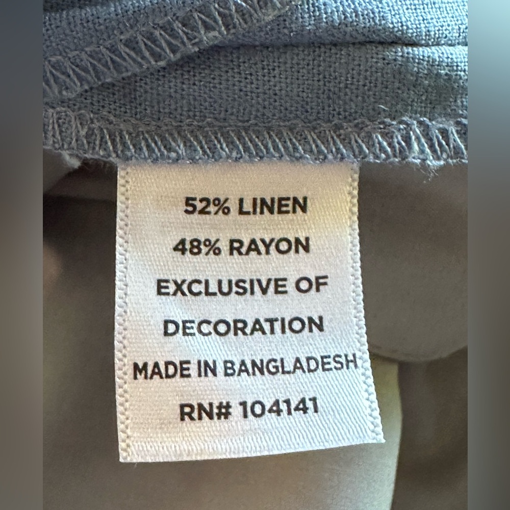 Walter Hagen Men's Clubhouse Linen Shorts - Size 42 - NWT Color: Grey Sky - Picture 6 of 6